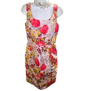 Donna Ricco Floral Sleeveless Dress - Multicolor